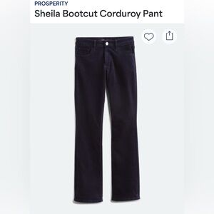 Women's Black Bootcut corduroy pants